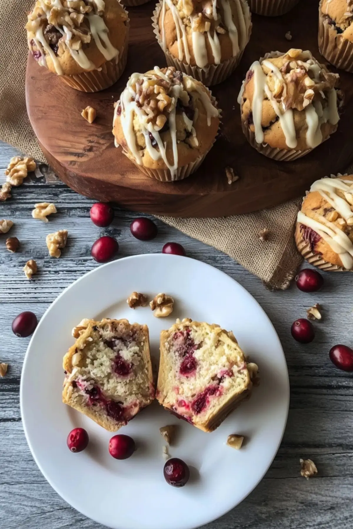 Cranberry-Walnuss-Muffins