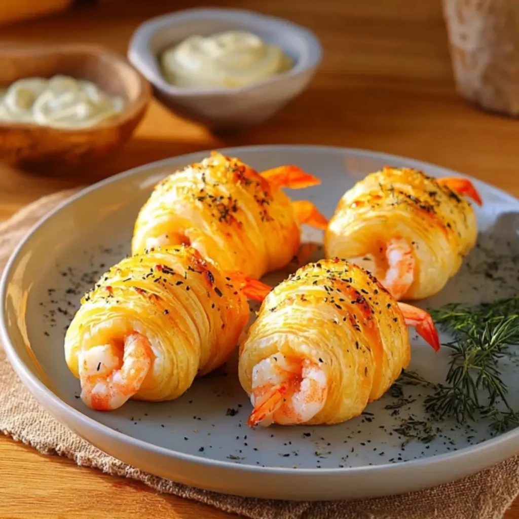 Garnelen-Blätterteig