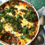 Linsen-Grünkohl-Moussaka