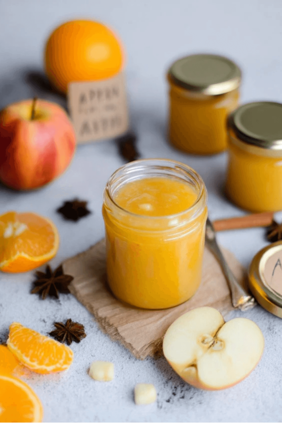 Apfel-Orangen-Marmelade mit Marzipan