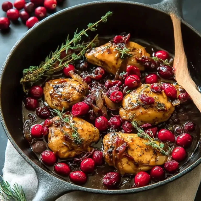 Balsamico-Cranberry-Hähnchenpfanne