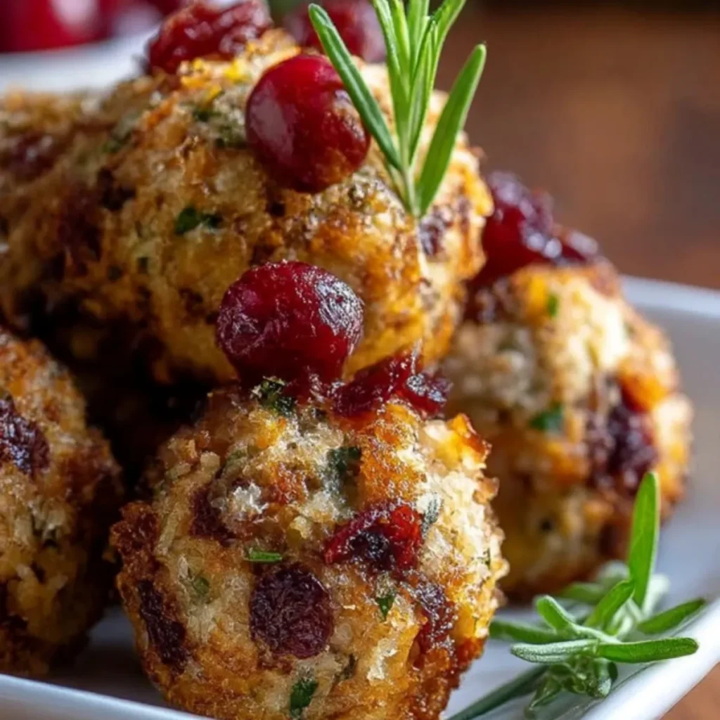 Cranberry-Kräuter-Füllbällchen