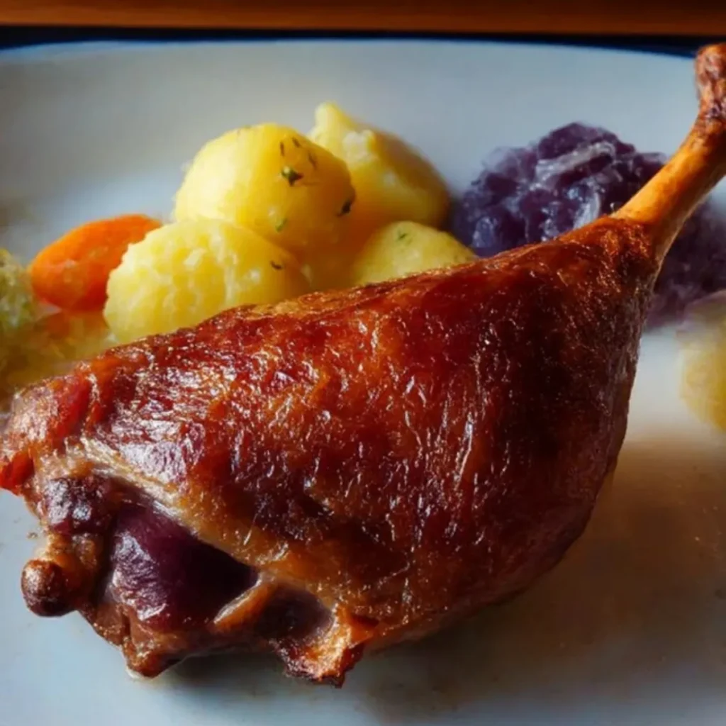 Gänsekeule im Backofen