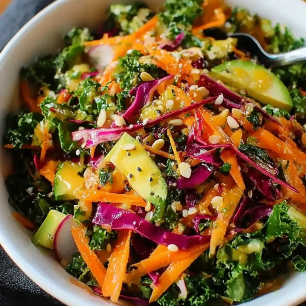 Grünkohlsalat mit Ingwer-Dressing