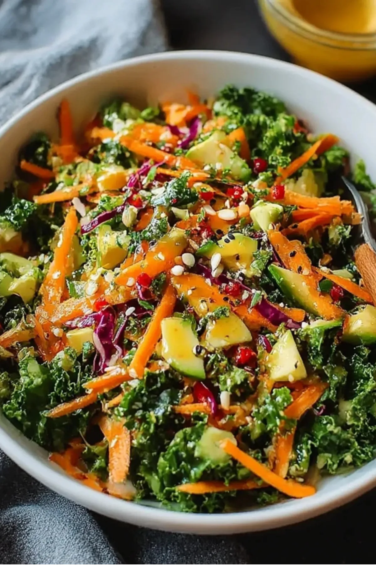 Grünkohlsalat mit Ingwer-Dressing