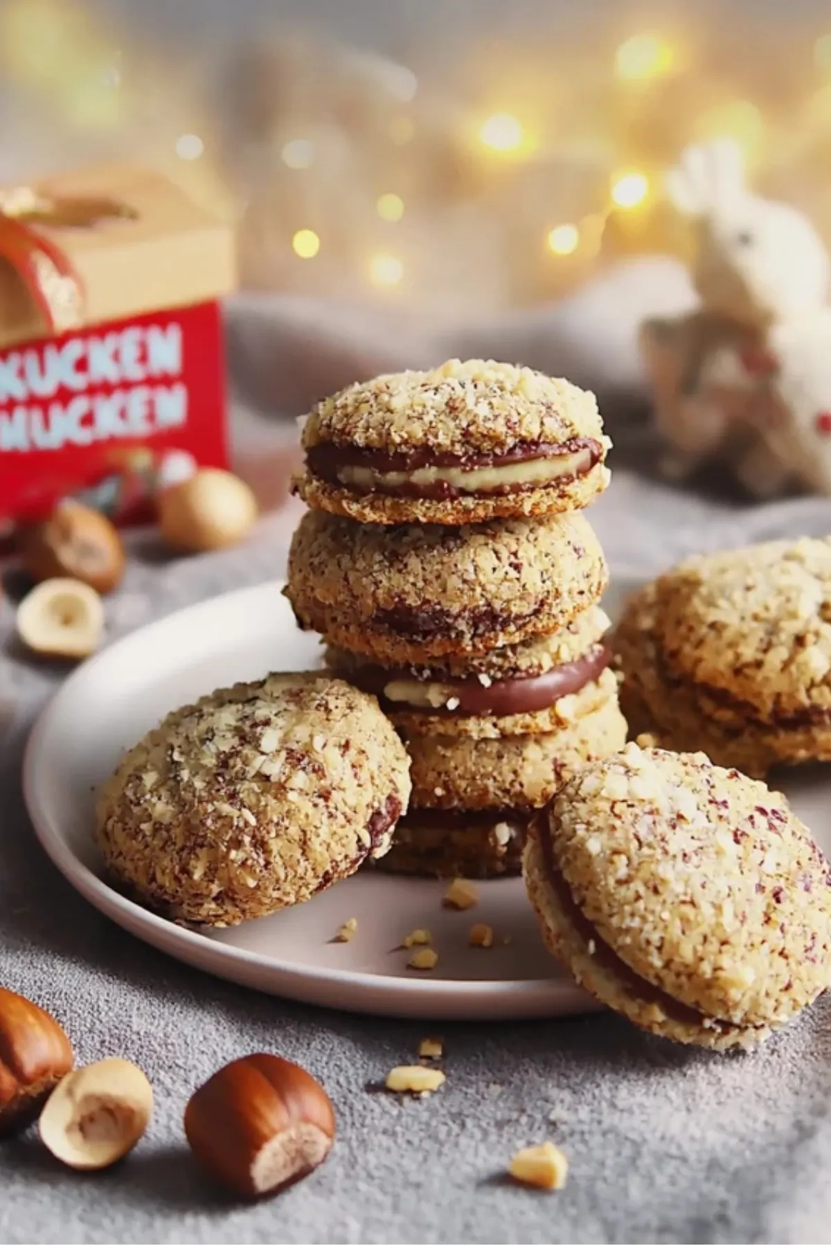 Haselnuss-Nougat-Plätzchen