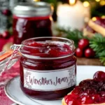 Weihnachtsmarmelade mit Kirsche