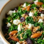 Grünkohlsalat mit Ziegenkäse