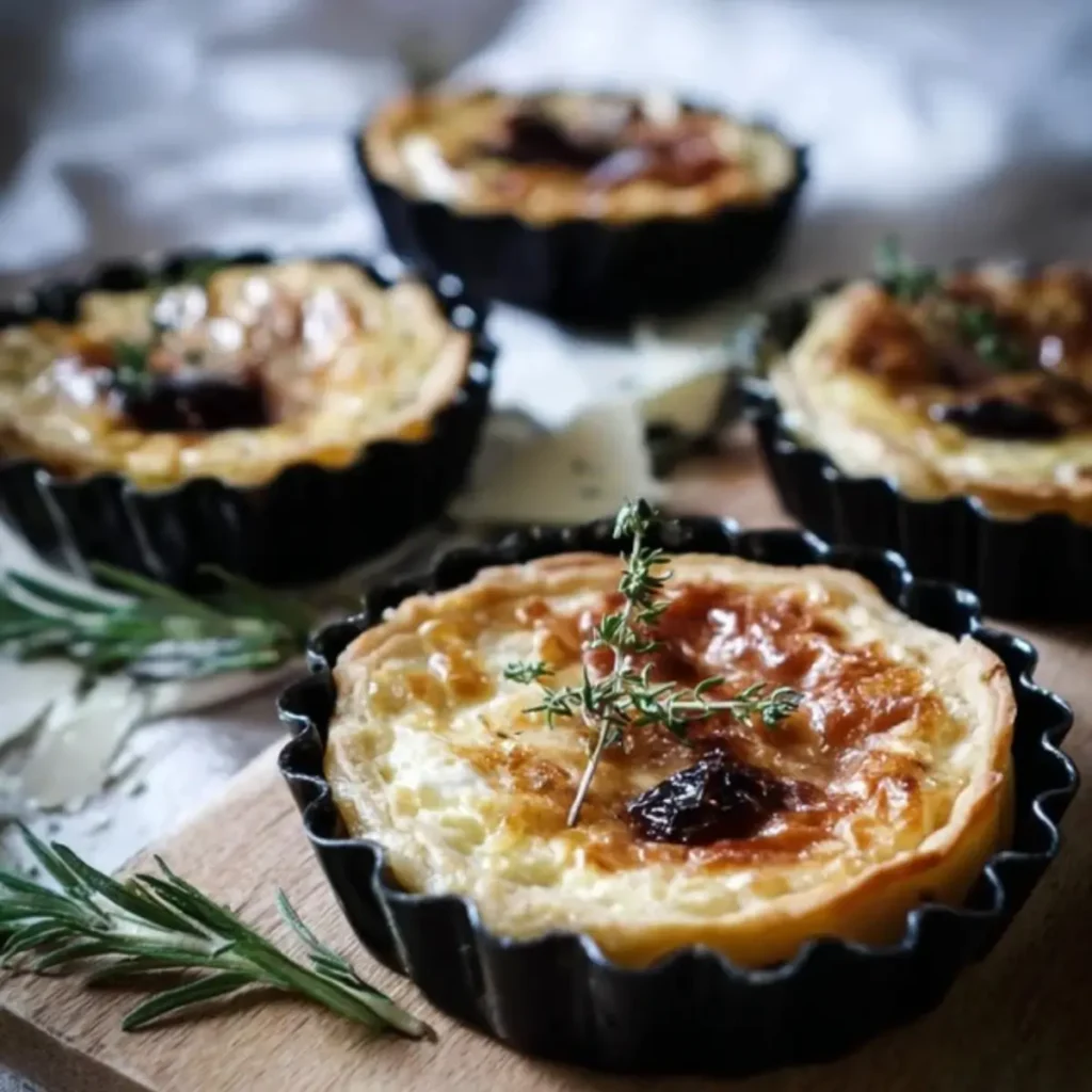 Mini-Quiche mit Ziegenkäse