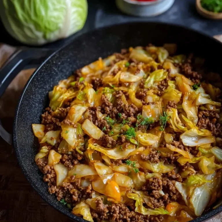 Weißkohl-Hackfleisch-Pfanne