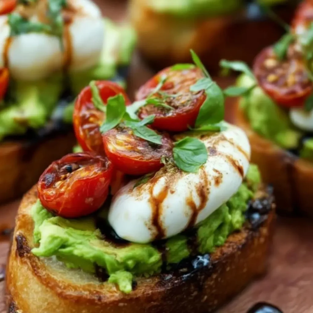Avocado Burrata Bruschetta