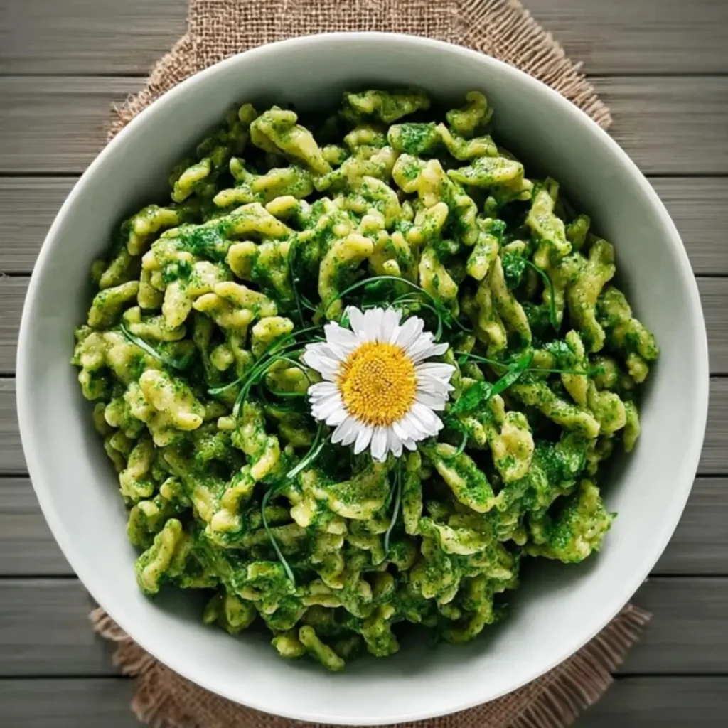 Bärlauchspätzle vegan ohne Ei 