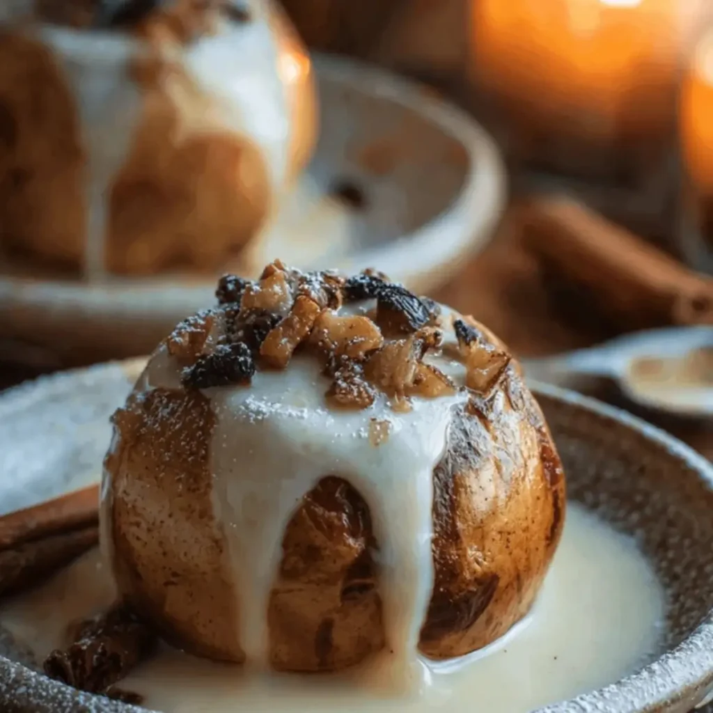 Bratäpfel mit Vanillesoße