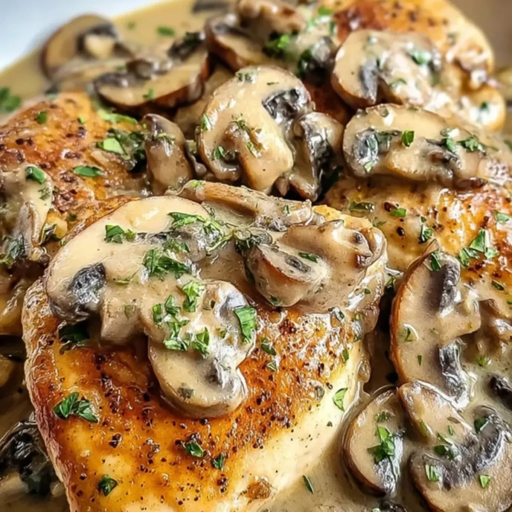 Cremiges Pilz-Hühnchen