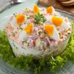 Eier-Schicht-Salat
