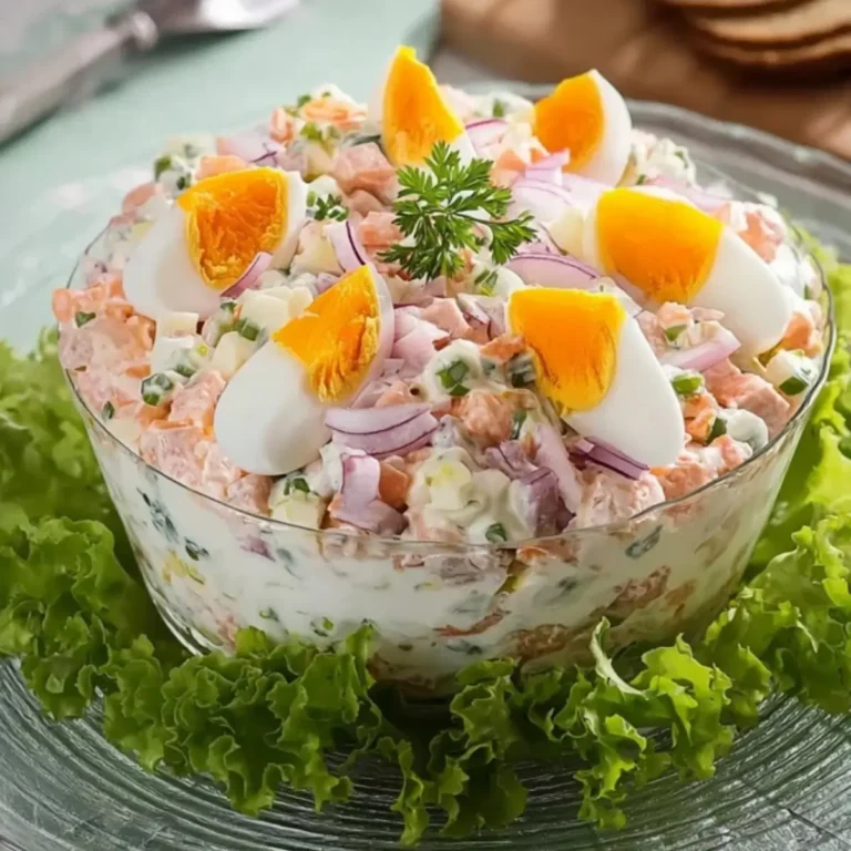 Eier-Schicht-Salat