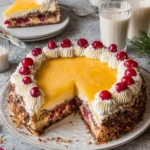 Eierlikörtorte mit Kirschen