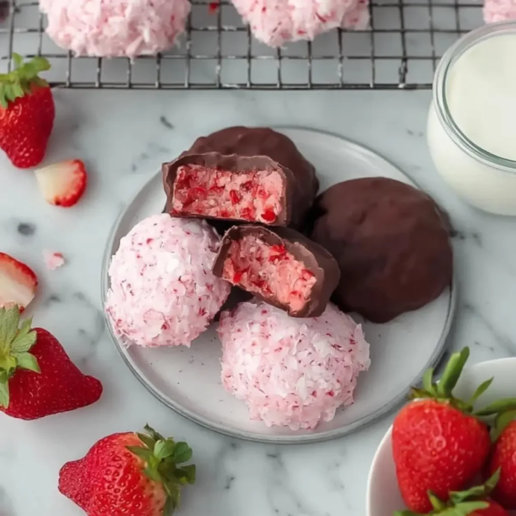 Erdbeer-Joghurt-Bites