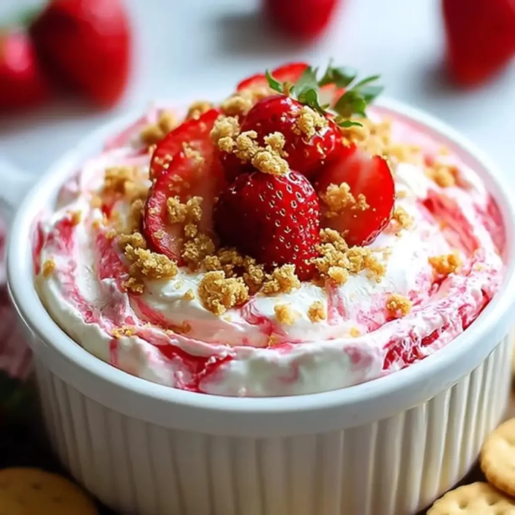 Erdbeer-Käsekuchen-Dip