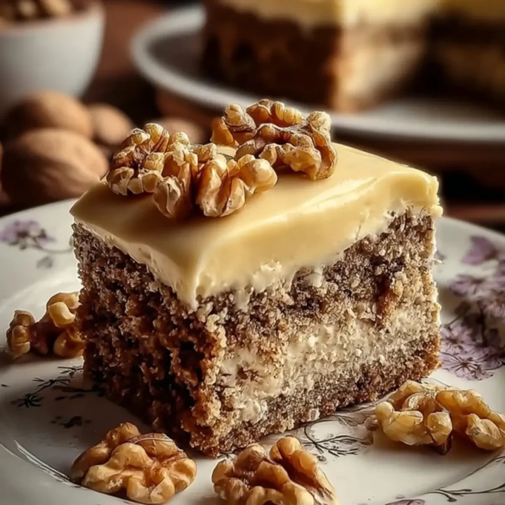 Friss-dich-dumm-Kuchen mit Walnüssen