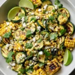 Gegrillter Mais-Zucchini-Salat mit Limetten-Vinaigrette