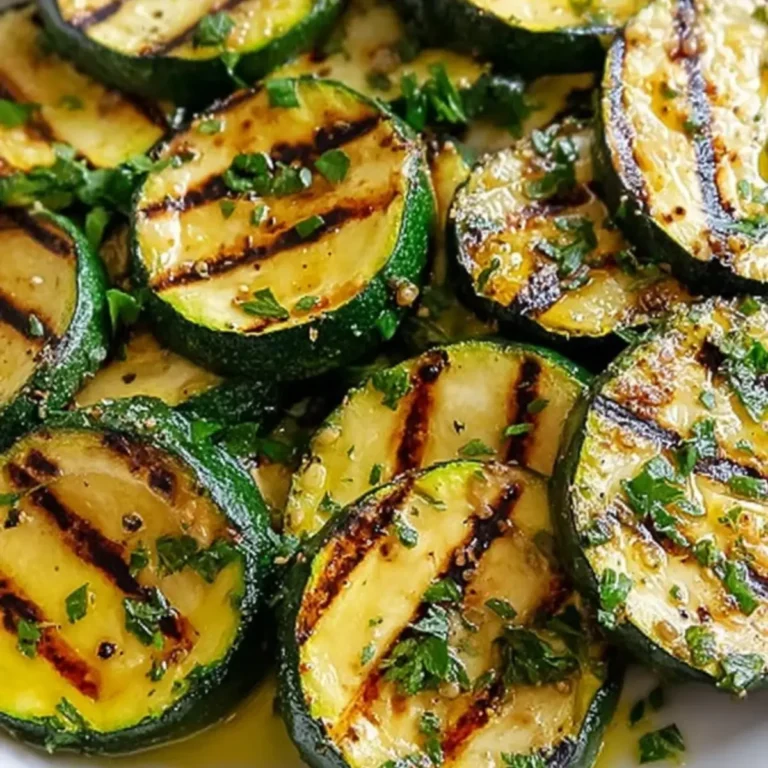 Knoblauch-Kräuter Gegrillte Zucchini