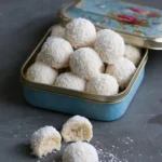 Kokosnuss Schneeball Plätzchen