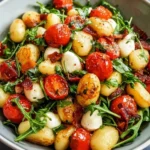 Mediterraner Gnocchi-Salat mit Mozzarella