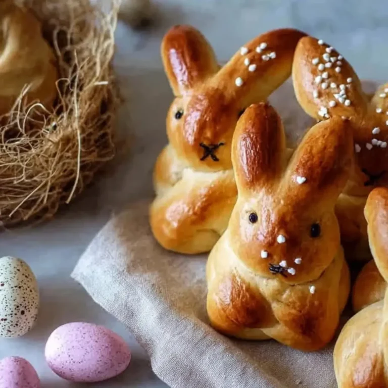 Osterhasen aus Germteig/Hefeteig
