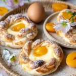 Osternester mit Quark und Aprikosen