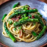Pasta mit grünem Spargel