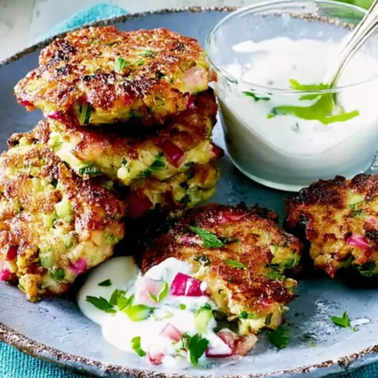 Radieschenbratlinge mit Joghurtdip