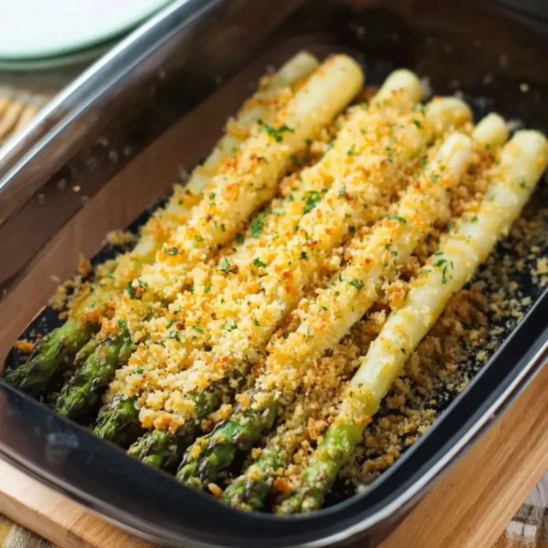 Spargel mit Parmesan-Haselnusskruste