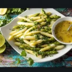 Spargelsalat mit Senf-Zitronen-Vinaigrette