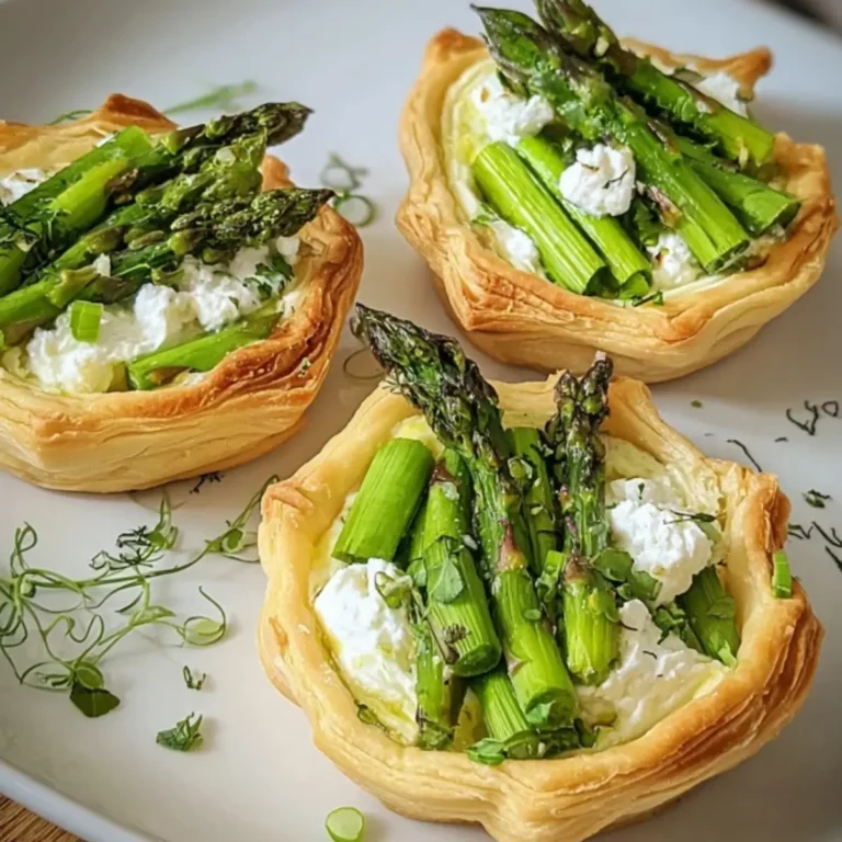 Törtchen mit Spargel und Ziegenkäse