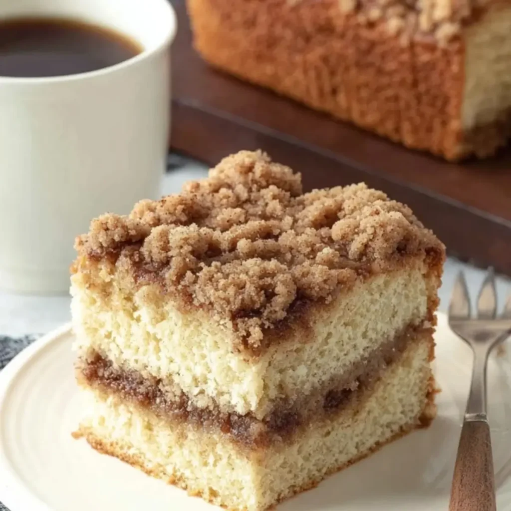 Veganer Kaffee-Kuchen mit Zimtstreuseln