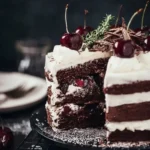 Winterliche Schwarzwälder Kirschtorte