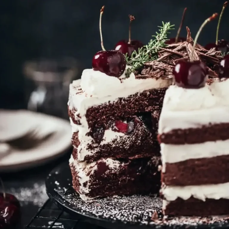 Winterliche Schwarzwälder Kirschtorte