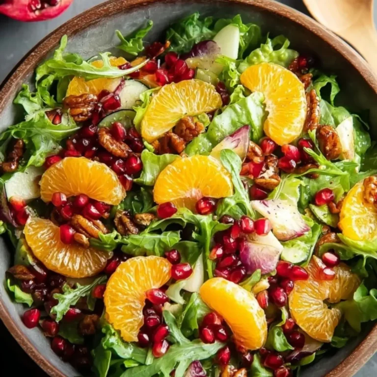 Wintersalat mit Granatapfel und Orangen
