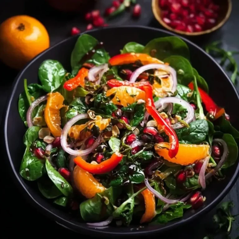 Wintersalat mit Spinat