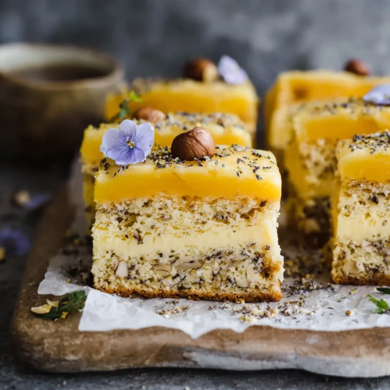 Aprikosen Haselnuss Schnitten