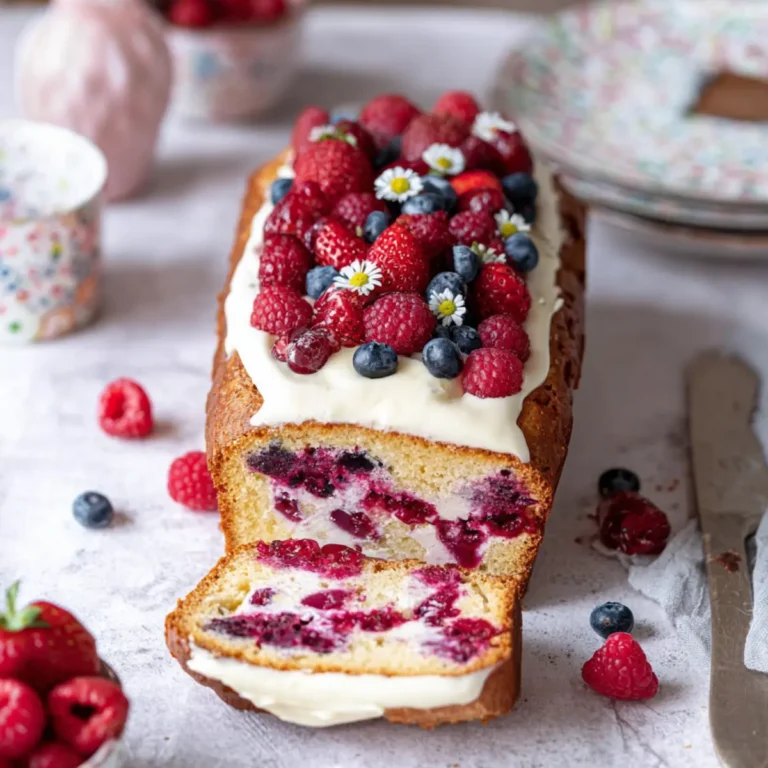 Beerenkuchen mit Cheesecakefüllung