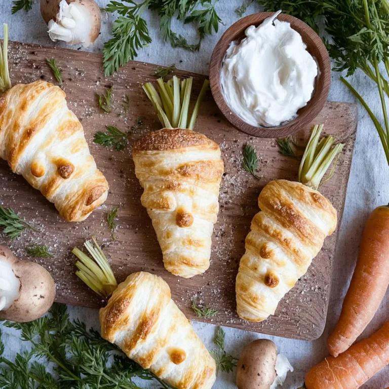 Blätterteig Möhren