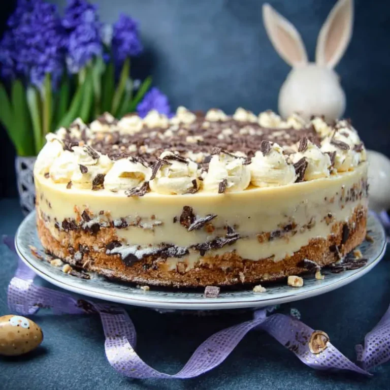 Eierlikörtorte mit Nussboden