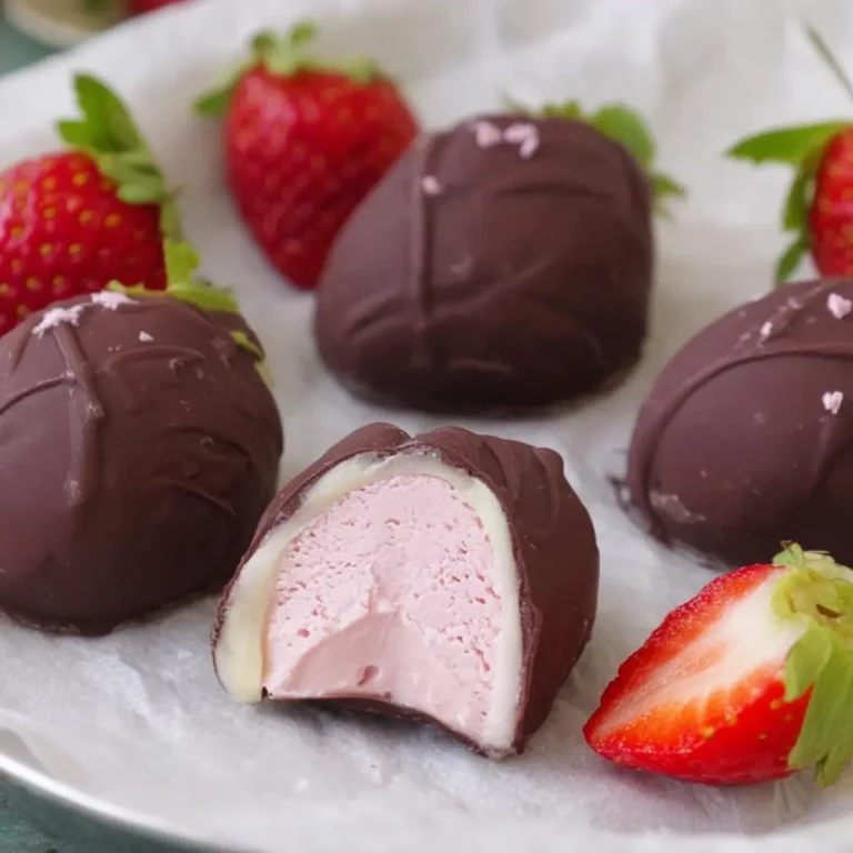 Erdbeer Eispralinen