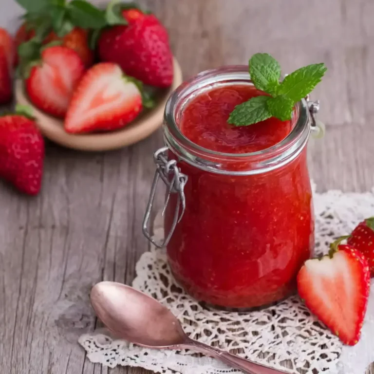 Erdbeermarmelade mit Minze