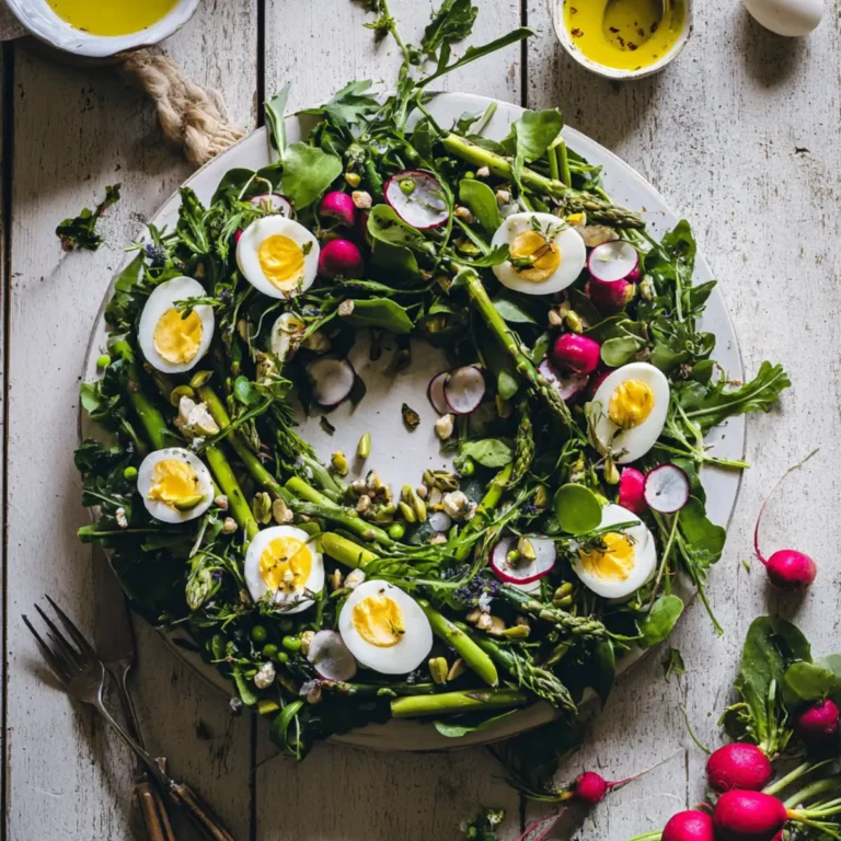 Frühlingsalat mit Spargel und Ei