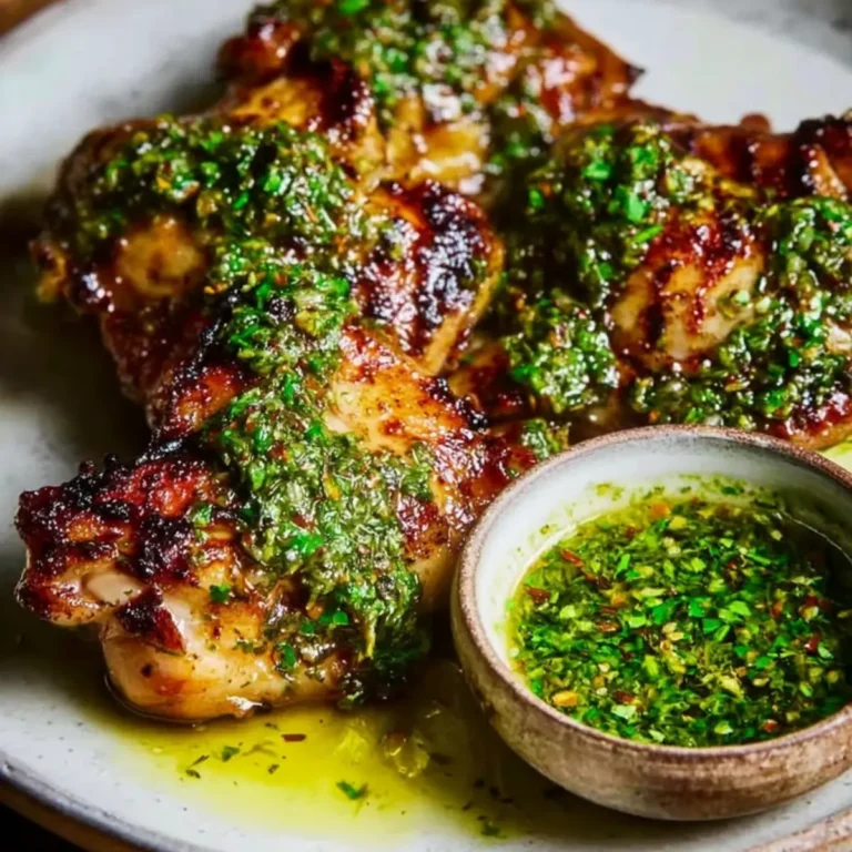 Gegrillte Chimichurri Hähnchenschenkel