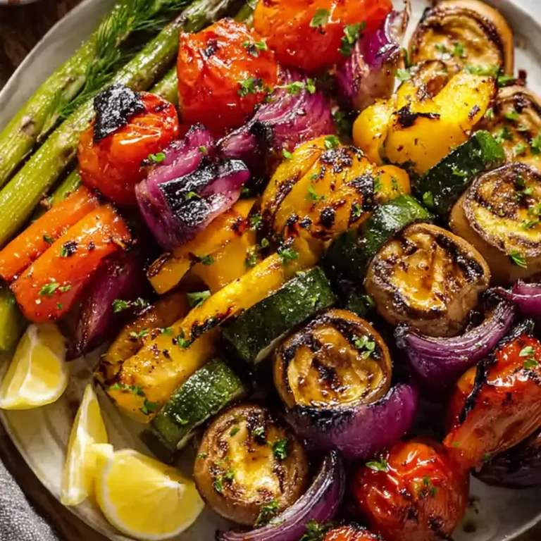 Gegrilltes Gemüse mit Marinade