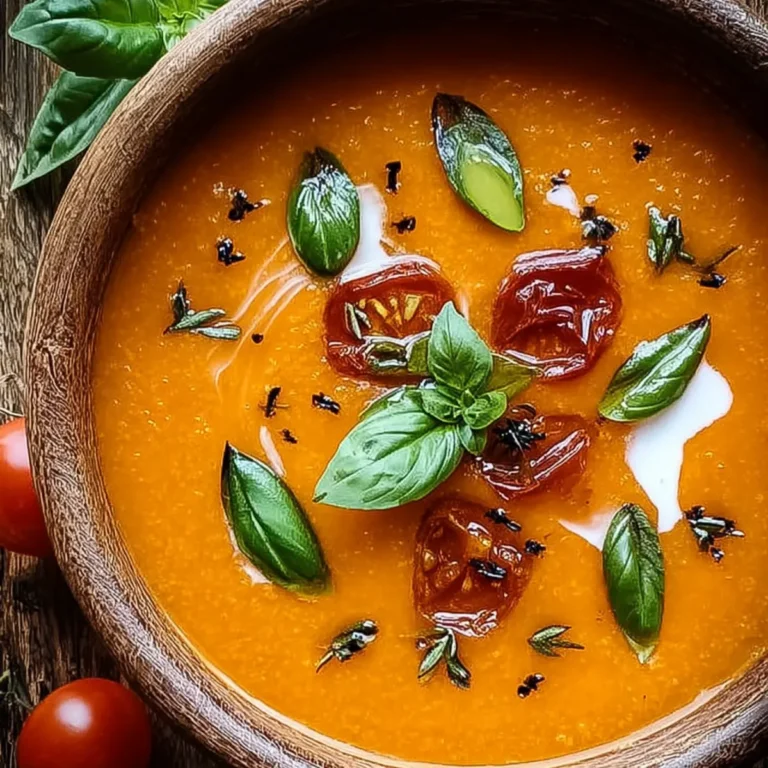 Geröstete Knoblauch Tomatensuppe
